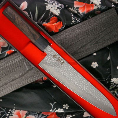 Japanilainen kokkiveitsi Gyuto Ittetsu VG-10 Damaskos IWZ-105 24cm