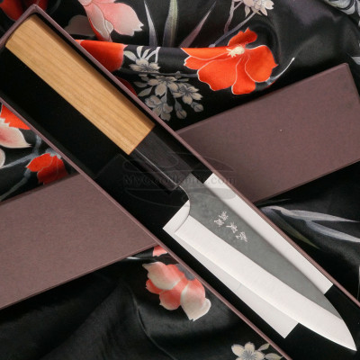 Японский кухонный нож Yoshimi Kato Петти Aogami Super S/S clad Вишня D-900 12см