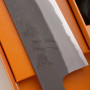 Petty Japanese kitchen knife Mutsumi Hinoura Shirogami 2 MHN-1103BR 15cm