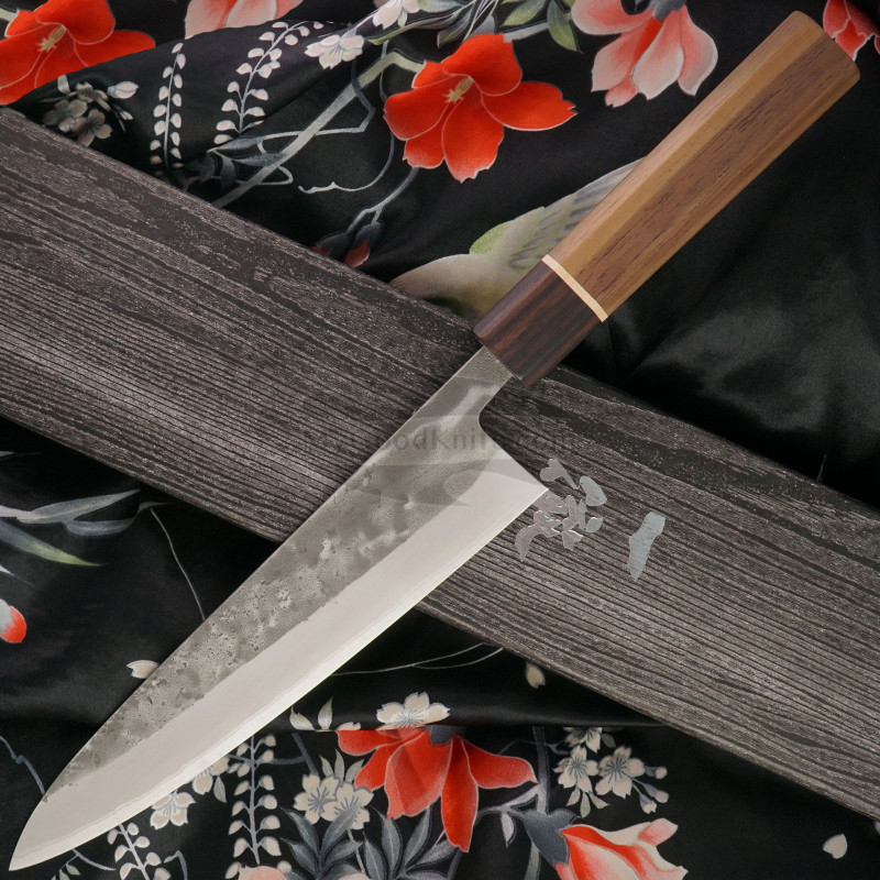 Gyuto Japanese kitchen knife Ittetsu Aogami 2 S/S Clad ISW16 18cm for