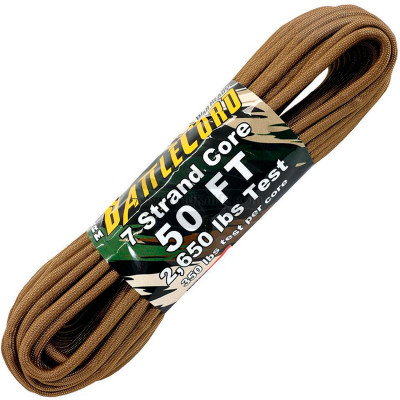 Paracord Atwood Rope ARM BattleCord Coyote Brown RG1210