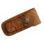 Sheath  Leather Belt Pouch Python Brown SH1202 - 1