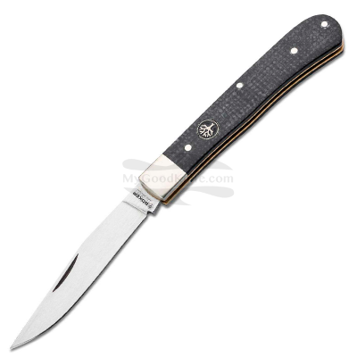 Складной нож траппер Böker Uno Jute Micarta Черный 110042 8.4см