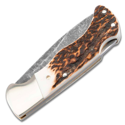 Folding knife Böker Hunter Staghorn Dark 110136HH 7.9cm for sale