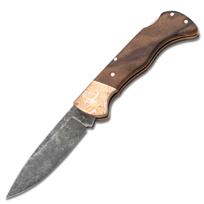 Folding knife Böker Hunter Mokume Black 111051 7.6cm