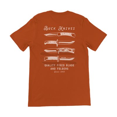 T-shirt Buck Knives Quality Blades Cuivre 13433