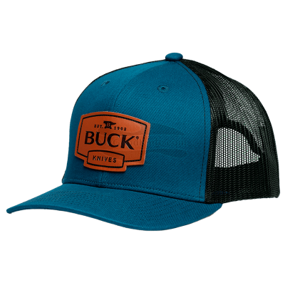 Kappe Buck Knives Patch Trucker Blau 89159