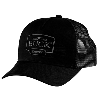 Cap Buck Knives Patch Trucker Black 89162