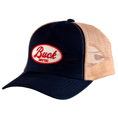 Cap Buck Knives Patch Trucker Blue/Khaki 89164