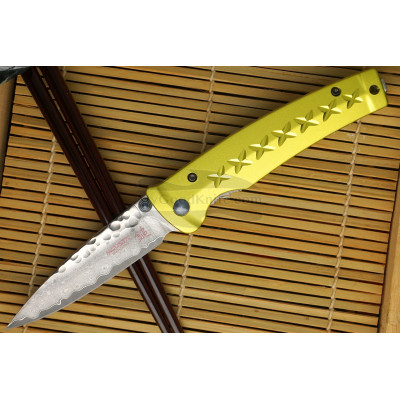 Folding knife Mcusta Tsuchi Bushi Golden Yellow MC-0164D 8.5cm - 1
