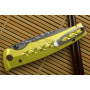 Folding knife Mcusta Tsuchi Bushi Golden Yellow MC-0164D 8.5cm - 3