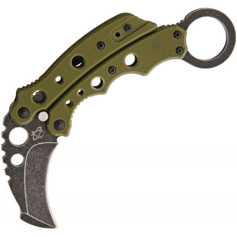 Folding karambit knife Mantis Vuja De Balisong Crossover Bali-Bit ...