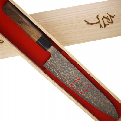 Японский кухонный нож Гьюто Takeshi Saji VG10, rosewood OUTLET HJ-41709 24см