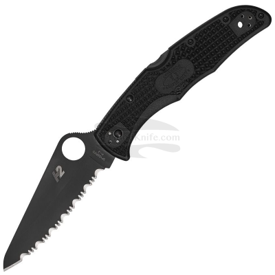 Sahalaitainen kääntöveitsi Spyderco Pacific Salt 2 Black C91SBBK2 9.6cm