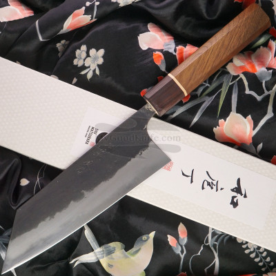 Bunka Japanese kitchen knife Matsubara Hamono Shirogami Iron clad Walnut KT-003 17cm