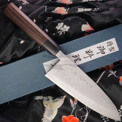 Deba Japanese kitchen knife Hideo Kitaoka 11 Shirogami Layers