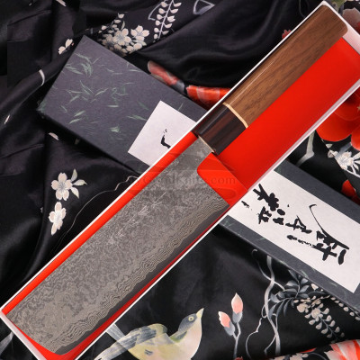 Japanilainen vihannesveitsi Nakiri Shiro Kamo SG2 G-7504WEM 16.5cm