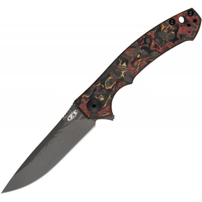 Couteau pliant Zero Tolerance Sinkevich Carbon Fiber Damascus 0450CFDAM 8.3cm