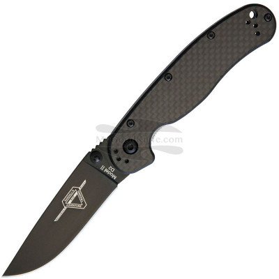 Taschenmesser Ontario RAT-2 Black D2 Carbon Fibre 8834 7.6cm