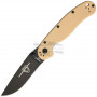 Taschenmesser Ontario RAT-2 Black D2, Desert Tan 8830DT 7.6cm