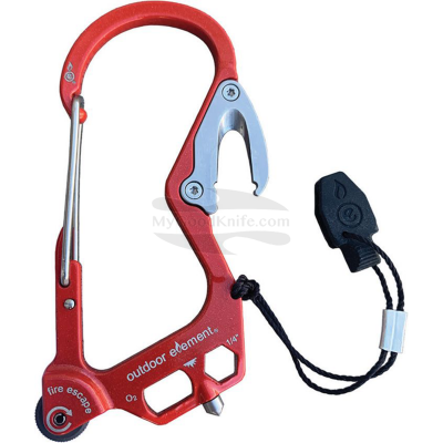 Fire Escape Carabiner Red ODEFERED