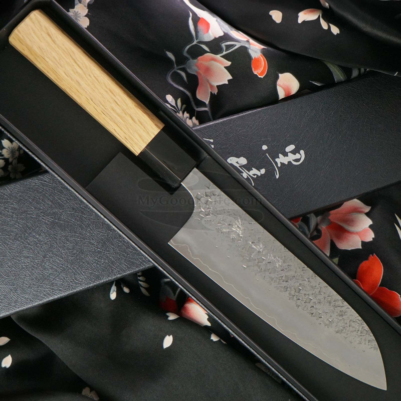 Santoku Japanese kitchen knife Yu Kurosaki Shizuku R2 ZR-165SAO