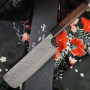 Cuchillo Japones Nakiri Yu Kurosaki Fujin VG10 Damascus ZVD-165NARB 16.5cm
