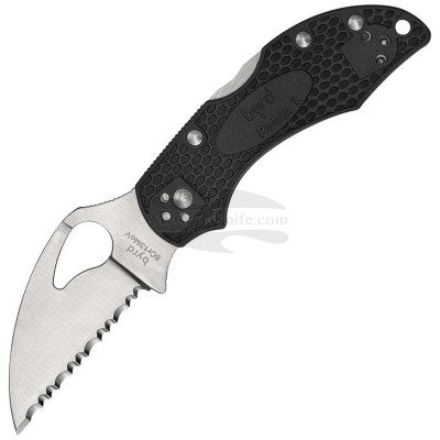 Couteau dentelé Byrd Robin 2 Lockback Noir 10SBKWC2 6.4cm