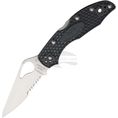 Couteau dentelé Byrd Meadowlark 2 FRN Gris 04PSGY2 7.6cm