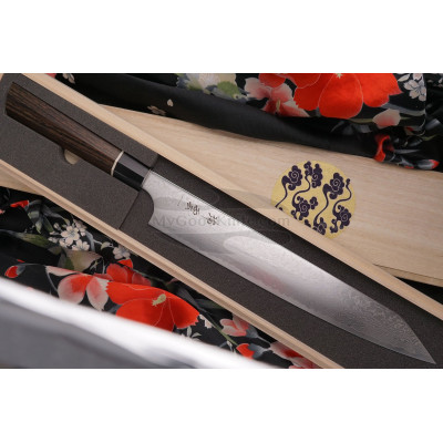 Sujihiki Japanese kitchen knife Seki Kanetsugu Zuiun 9309 24cm - 1