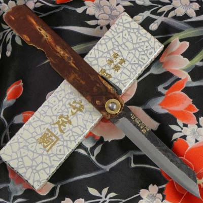 Folding knife Kanekoma Higonokami Aogami Kaba L AO-KLB 8cm