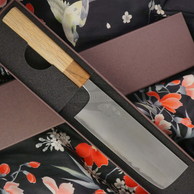 Японский кухонный нож Накири Yoshimi Kato Aogami super D-502OWN 16.5см