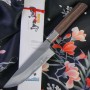 Японский кухонный нож Kurotori Hamono Double bevel Kawahagi KRT-01 13.5см