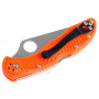 Складной нож Spyderco Delica Flat Ground, оранжевый 11FPOR 7.4см - 3