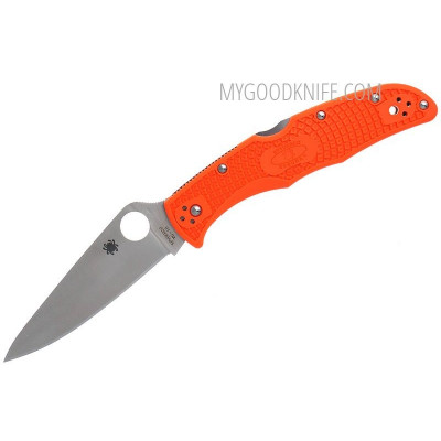 Folding knife Spyderco Endura 4 Flat Ground FRN, orange 10FPOR 9.6cm - 1