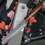 Coltello da cucina giapponese Seki Kanetsugu Heptagon-Wood Petty 9102 15cm