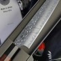 Coltello da cucina giapponese Seki Kanetsugu Heptagon-Wood Petty 9102 15cm