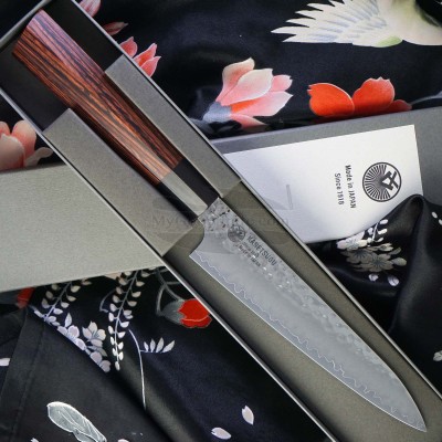 Coltello da cucina giapponese Seki Kanetsugu Heptagon-Wood Petty 9102 15cm