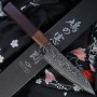 Coltello da cucina giapponese Petty Kenshiro Hatono SG2 Damascus KH-011 13.5cm