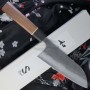 Santoku Couteau Japonais Matsubara Hamono Aogami 2 Bocote KT-202 16.5cm