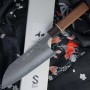Japanilainen Santoku-veitsi Matsubara Hamono Aogami 2 Bocote KT-202 16.5cm