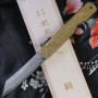 Coltello da tasca Kanekoma Higonokami Elite Damascus Tiger AOD-BRL 8cm