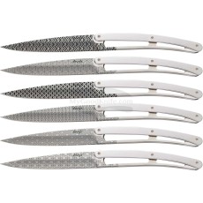 Cuchillo Chuletero Deejo Juego de 6 piezas, Geometri 6AM000102 11cm