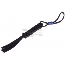 We Knife Black paracord lanyard with bead A-01B