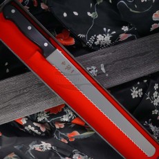 Нож для хлеба Ittetsu AUS-10, pakka IWC-202 30см