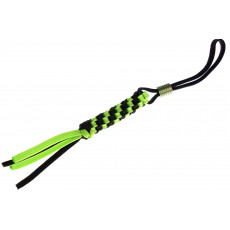 We Knife Black/Green paracord lanyard with bead A-01A