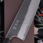 Santoku Japanese kitchen knife Yoshimi Kato Aogami Super S/S clad Cherry D-903 17cm