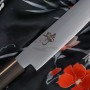 Coltello da cucina giapponese Sujihiki Shigeki Tanaka Ginsan Majiro 24cm