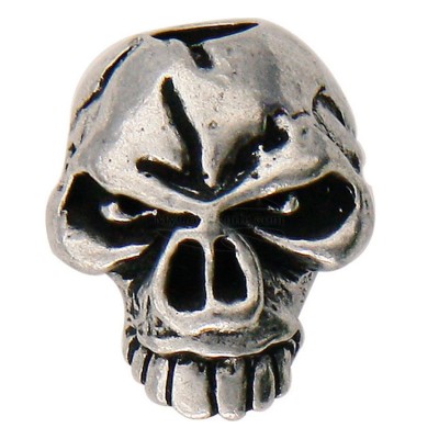 Schmuckatelli Co. Cuenta de calavera de Emerson de peltre SMUKEP