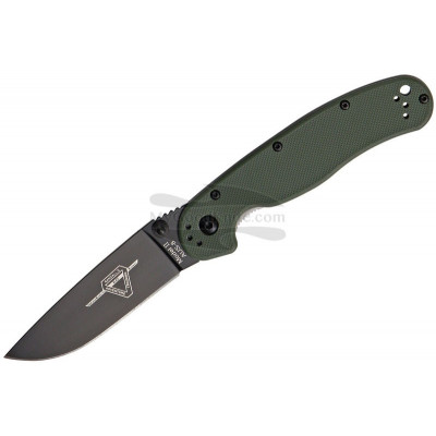 Folding knife Ontario RAT-2 Black AUS8 OD Green 8861OD 7.6cm - 1